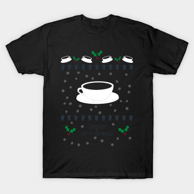 Caffeine Holiday Cheers T-Shirt by nimsic